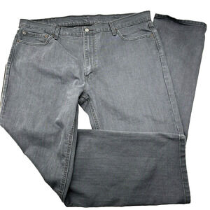 2019 Levi's 541 Charcoal Wash Straight Leg Stretch Jeans 42x32 Actually 44x31"